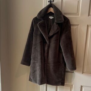 Elegant Dark Brown Teddy Jacket